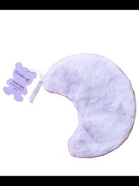 The Crème Shop Teddy Bear Plush Makeup Bag Lavender Moon Shaped Makeup Bag 🆕